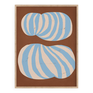 Abstract stripes giclee print, 50x70cm