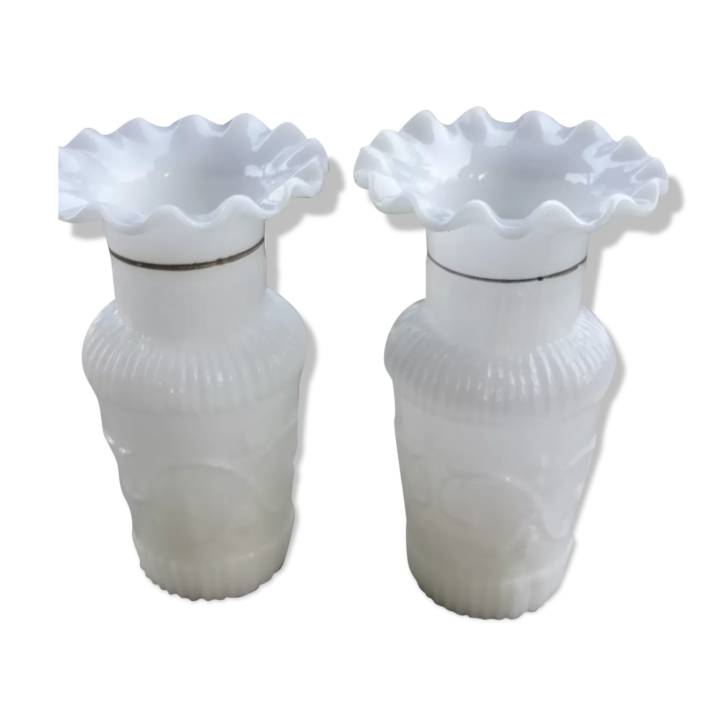 Pair of opaline vases