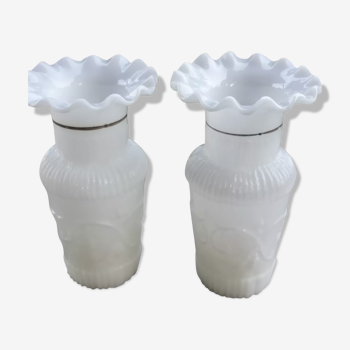 Pair of opaline vases
