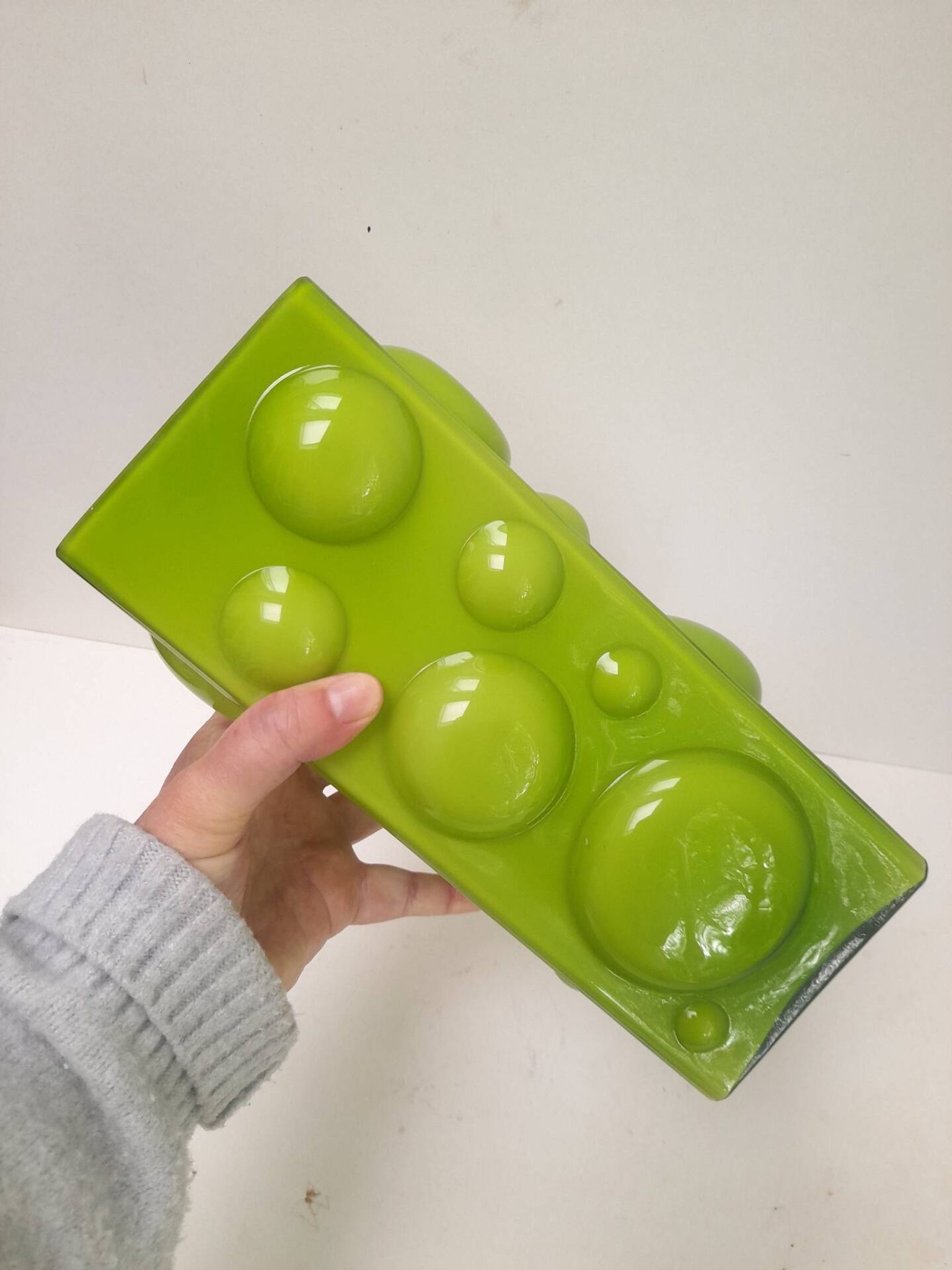 Vase bulles vert space age Illums Bolighus 70s