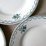 Set of 6 dinner plates of Saint Amand 50s