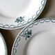 Set de 6 assiettes plates de Saint Amand années 50