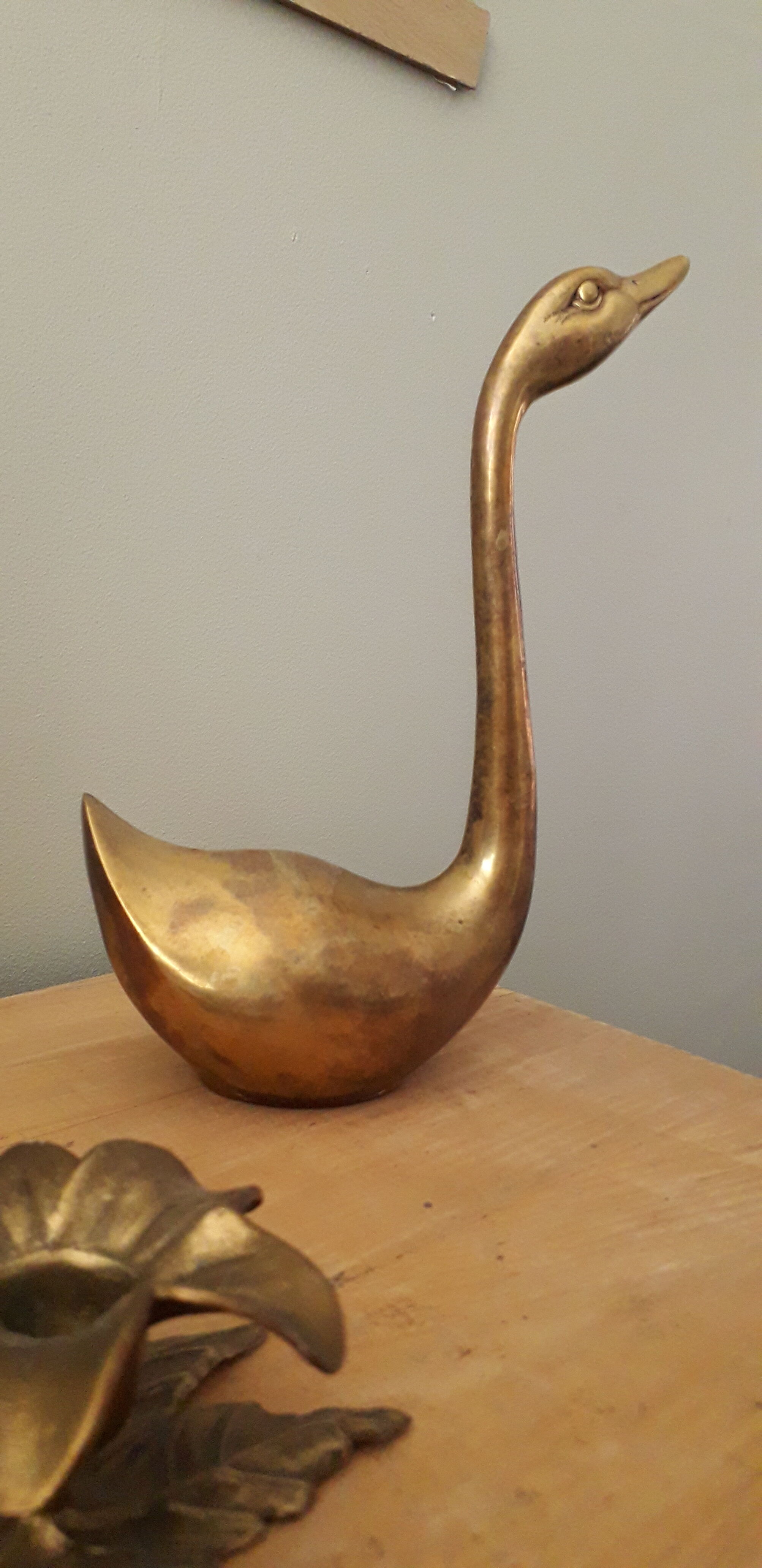 Brass swan