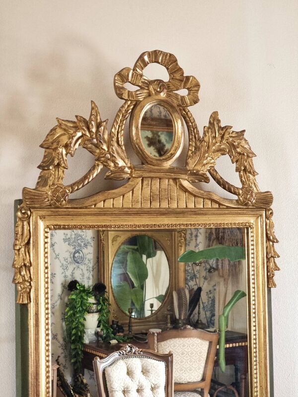 Miroir Louis XVI - miroir à fronton