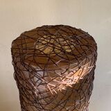 Sixties Rattan and Fiberglass Italian Floor lamp