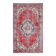 Vintage Turkish Oushak Handmade Wool Cotton Red Area Rug 124x209