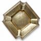 Art Deco brass catchall or ashtray, geometric, 1930s-1940s
