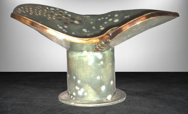 Large ceramic bowl – Unique contemporary piece – Handmade