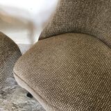 Pair of vintage chairs mid-century toad shape