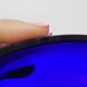 Antique gold metal and cobalt blue glass centerpiece planter