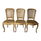 Set of 3 antique caned chairs – Louis XV style