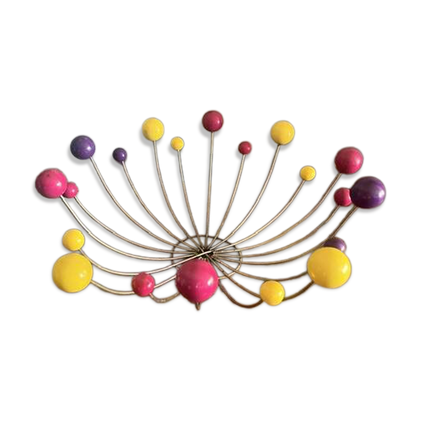 Superb basket / Space Age wall light