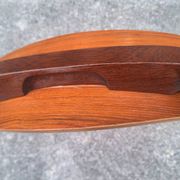 Vintage Scandinavian chair in teak, antique seating furniture.