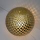 Mid-Century Modern Italian Gold Murano Glass "Diamont Sphere" Table Lamp,70
