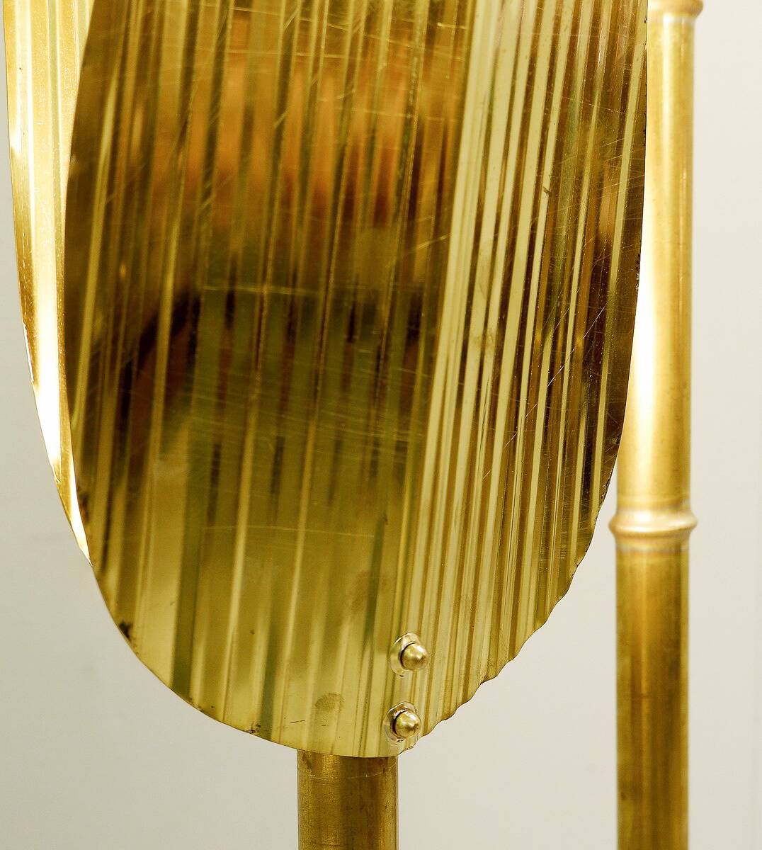 Contemporary Palm Tree Gold Floor Lamp, Italy