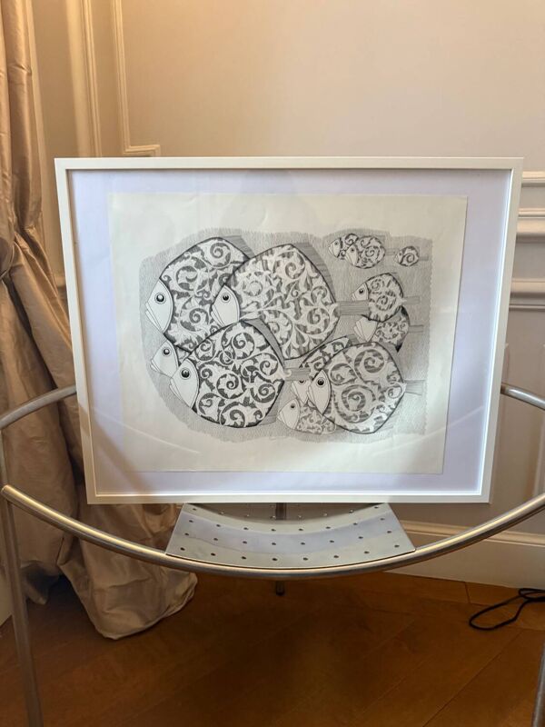 Dessin original à l’encre, œuvre unique