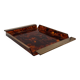 Hollywood regency brass and tortoiseshell lucite tray, Italy 1970s