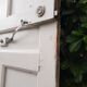 Old exterior entrance door solid H225xW86cm solid wood