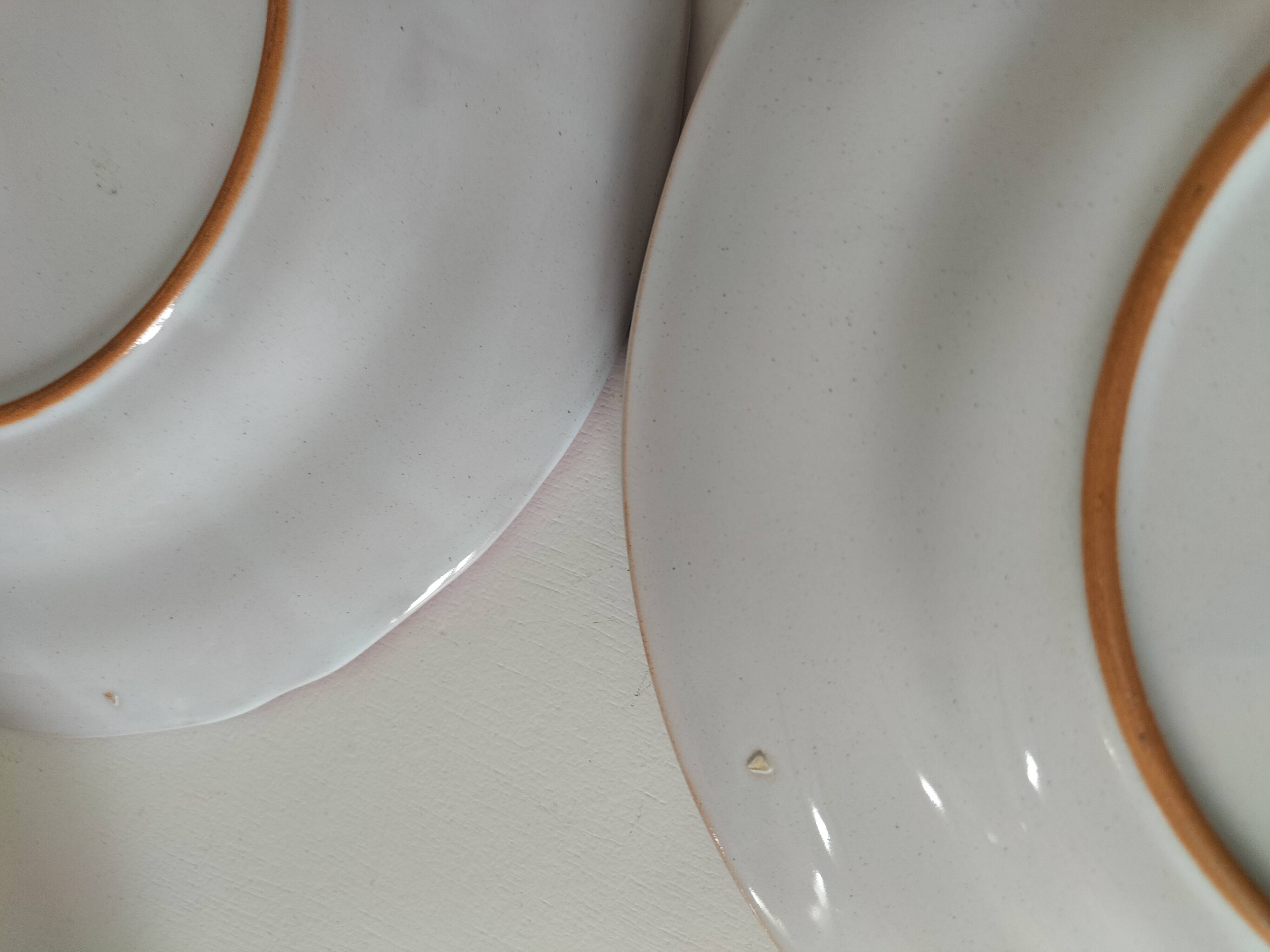 Set of 3 vintage Sainte-Radegonde earthenware plates