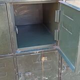 Antique metal cabinet - 18 lockers
