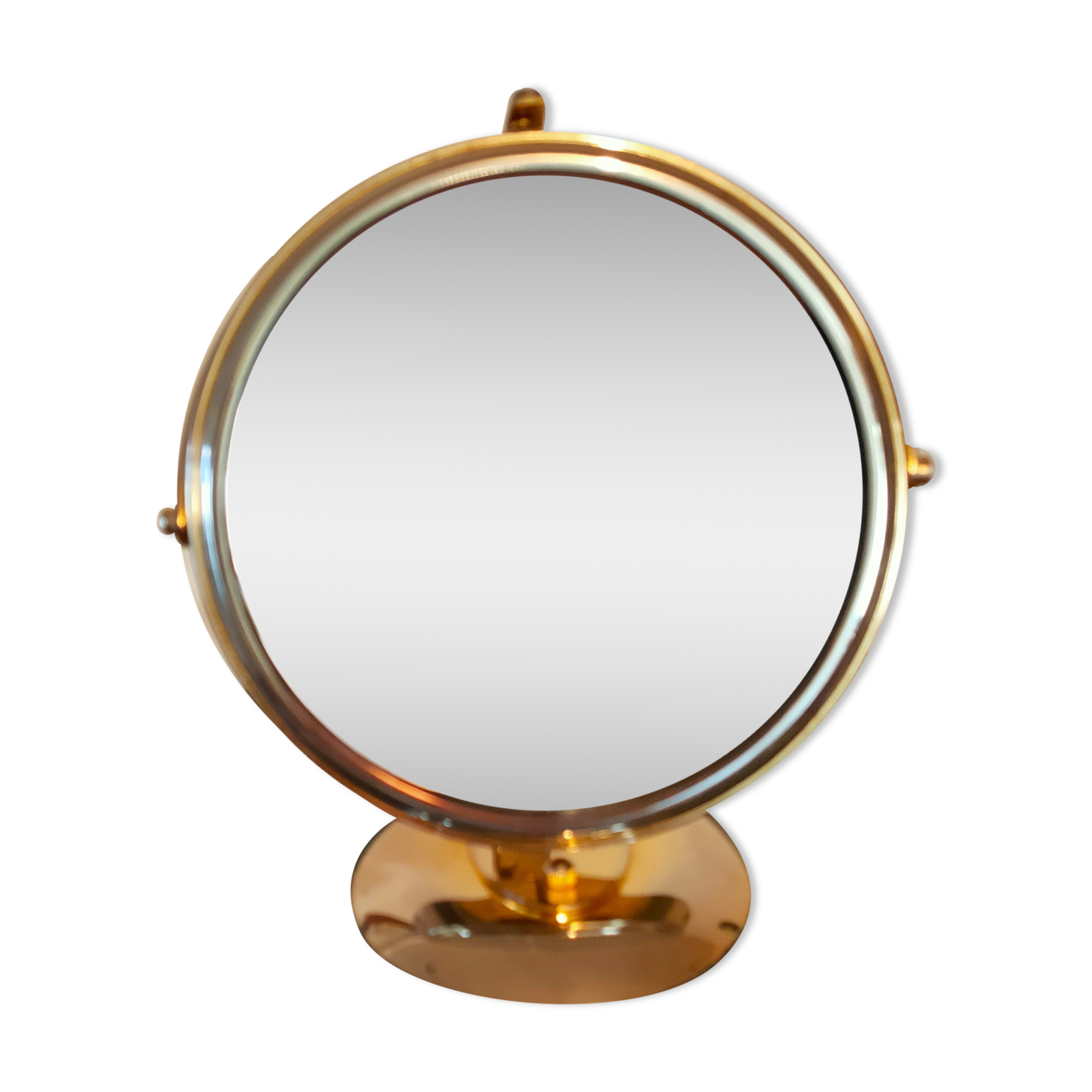vintage table magnifying mirror