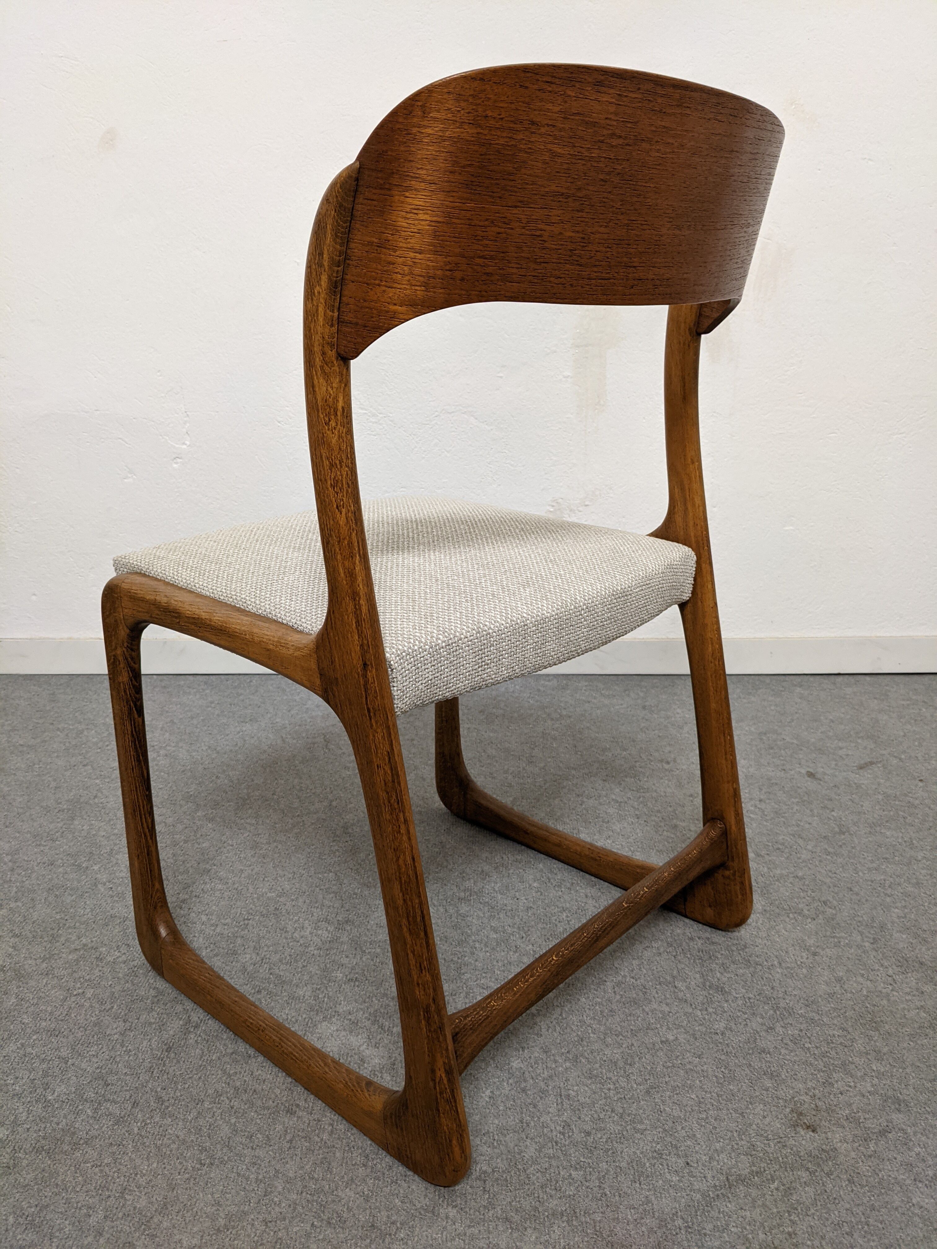 Set of 6 Baumann sleigh chairs from the 60s/70s