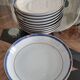 Christofle Océana Bleu dinner service, porcelain and fine gold