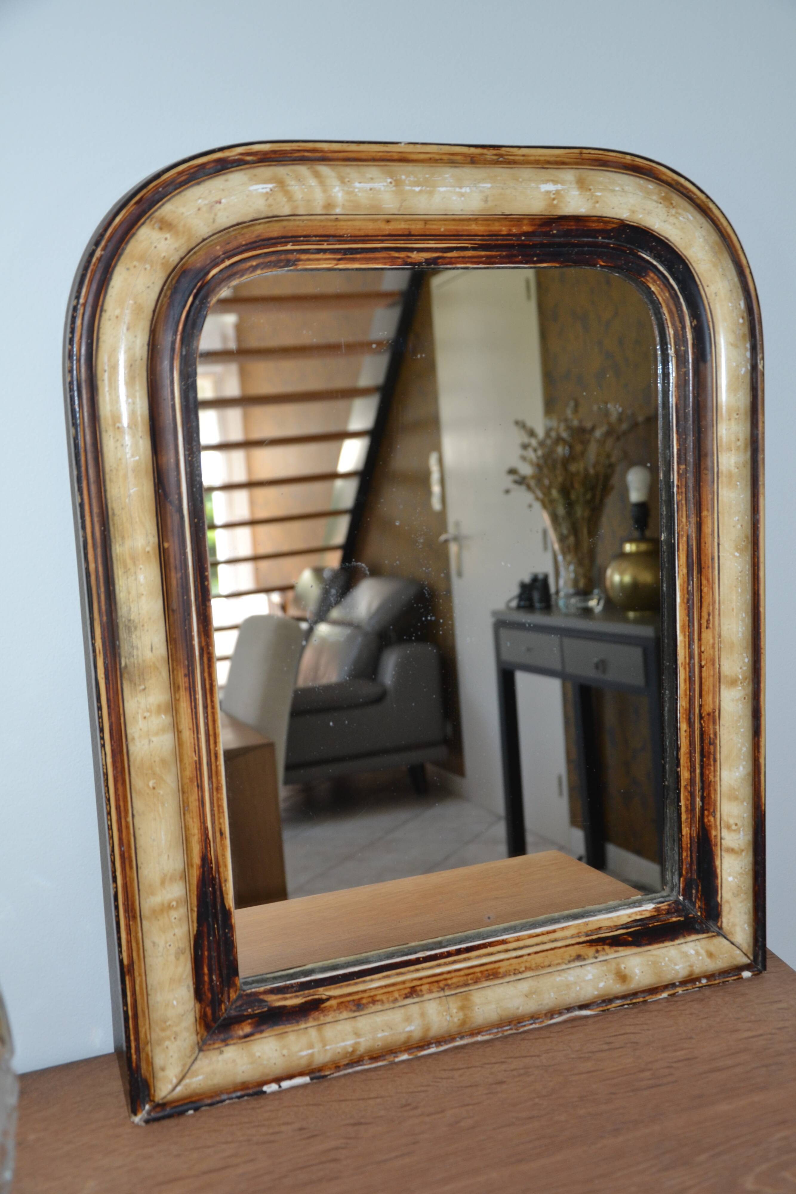 Ancien miroir Louis Philippe 58/47 cm