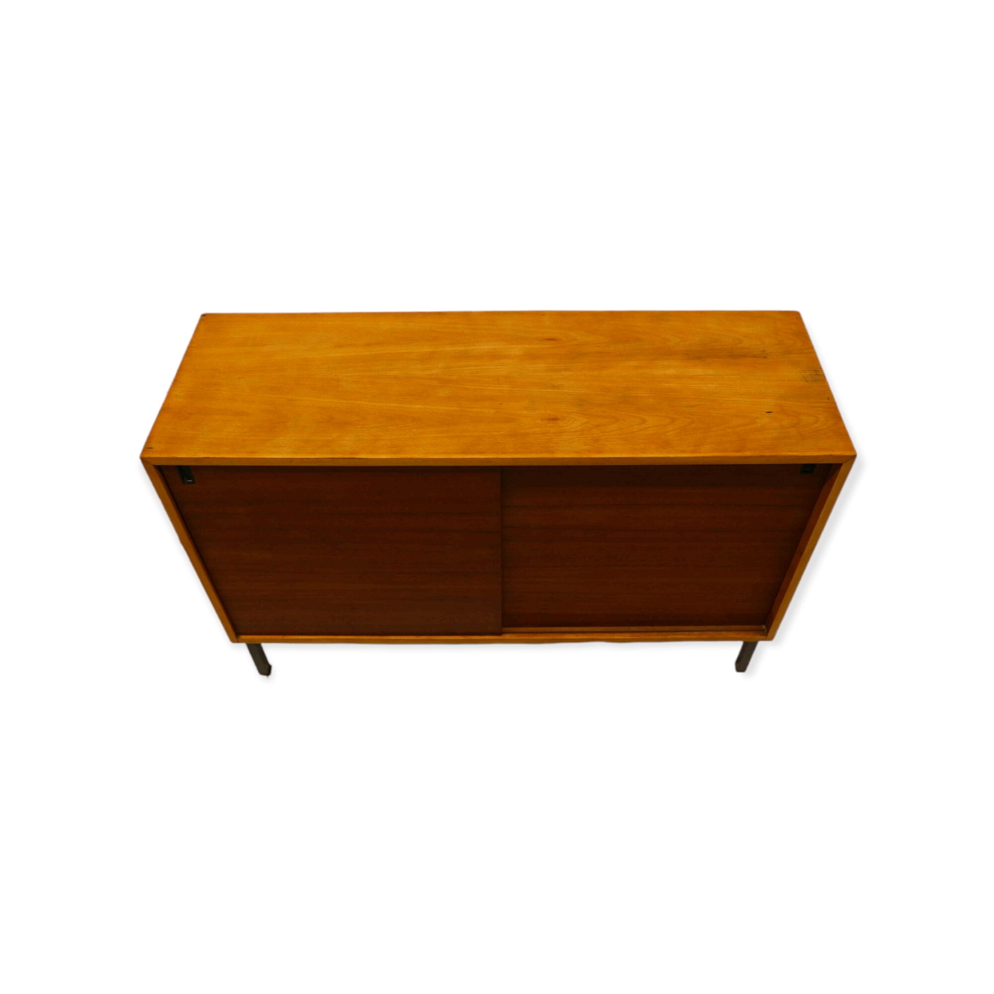 Vintage sideboard with sliding doors made in the 60s