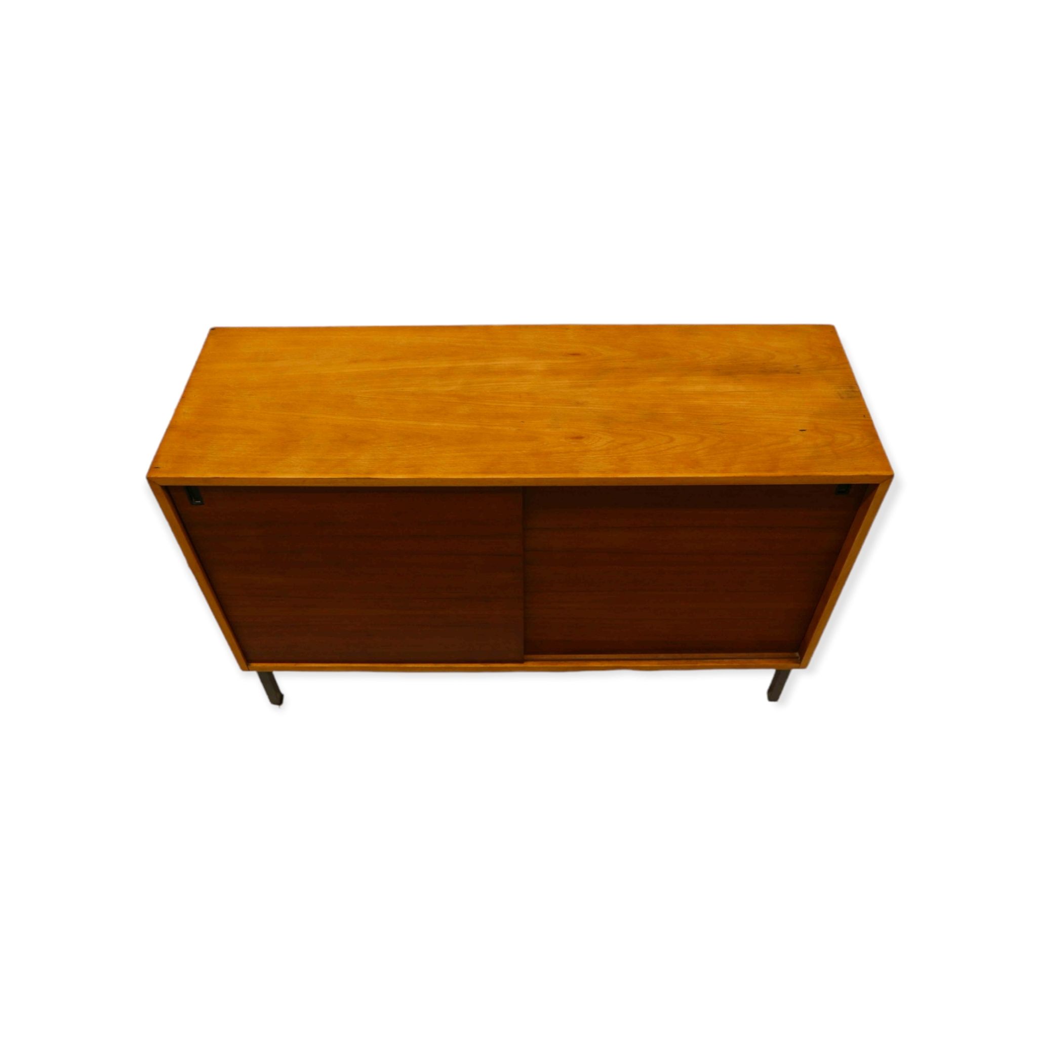 Vintage sideboard with sliding doors made in the 60s