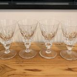 Set of 4 glasses wine Saint Louis model Guernsey