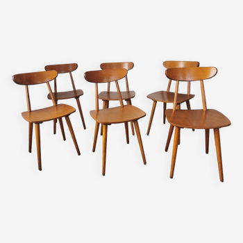 Set de 6 chaises Hiller, bistrot vintage