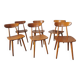 Set of 6 Hiller chairs, vintage bistro