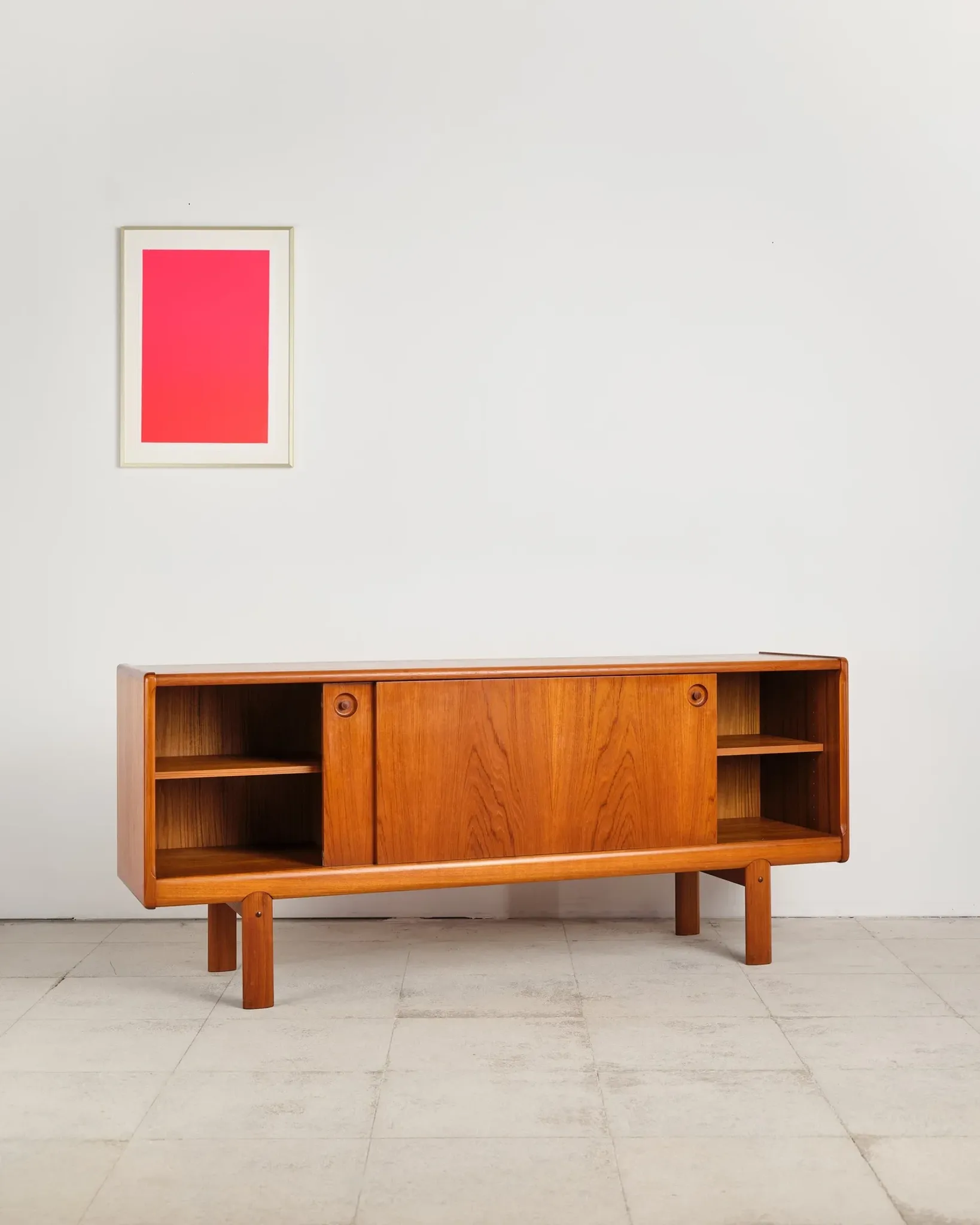 Teak sliding door enfilade by H.W. Klein, Denmark, 1960s