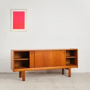 Teak sliding door enfilade by H.W. Klein, Denmark, 1960s