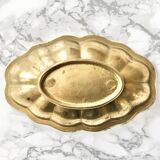 Set of 3 vintage cups in the shape of gold brass flowers