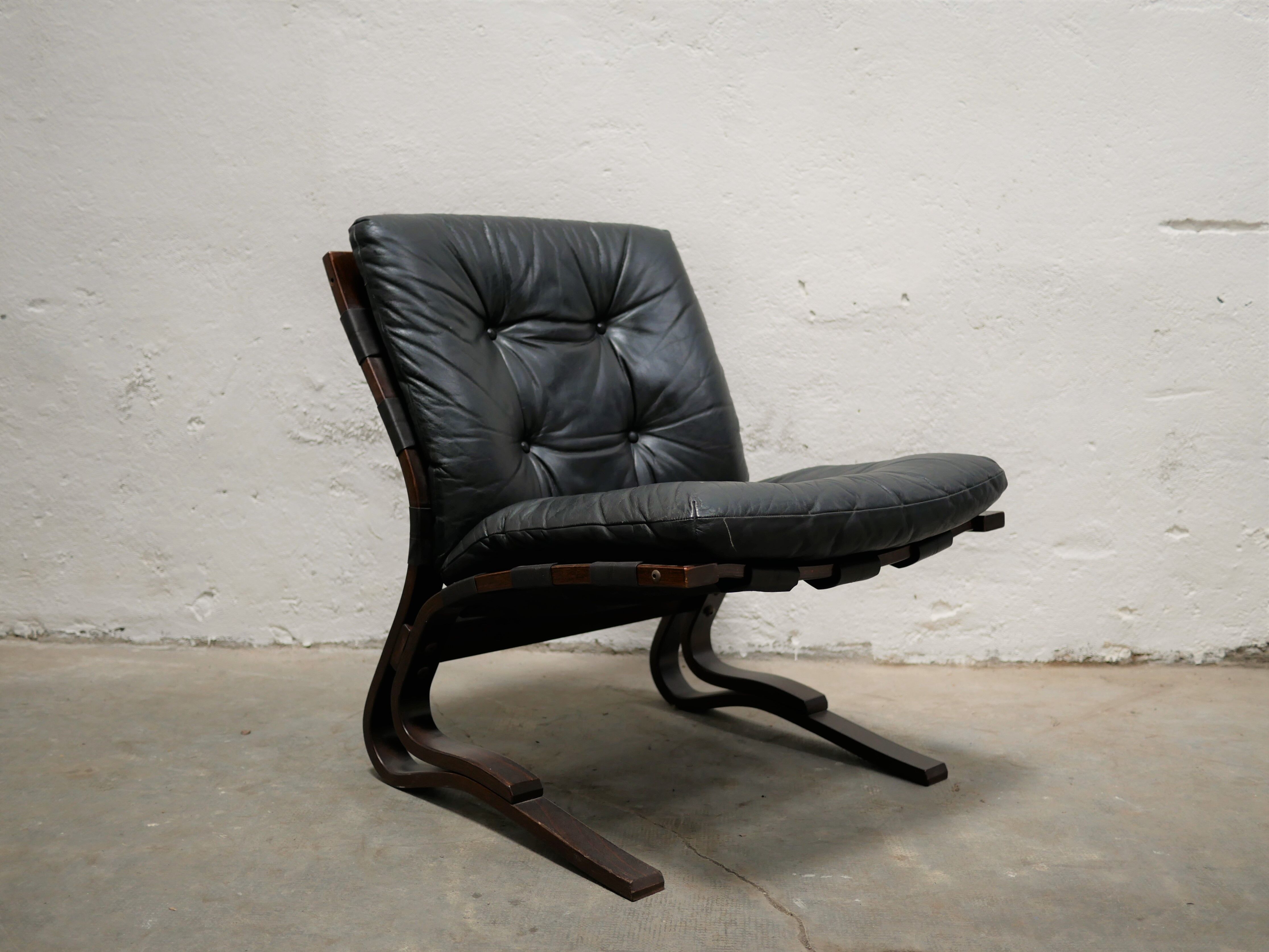 Scandinavian armchair by E. and N. Solheim for Rybo Rykken editions
