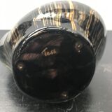 Pichet Vallauris tess céramique noire & dorée vintage