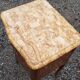 Louis XV style bedside in marquetry and marble top