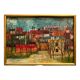 "the city" oil on canvas