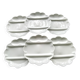 6 Limoges porcelain asparagus plates