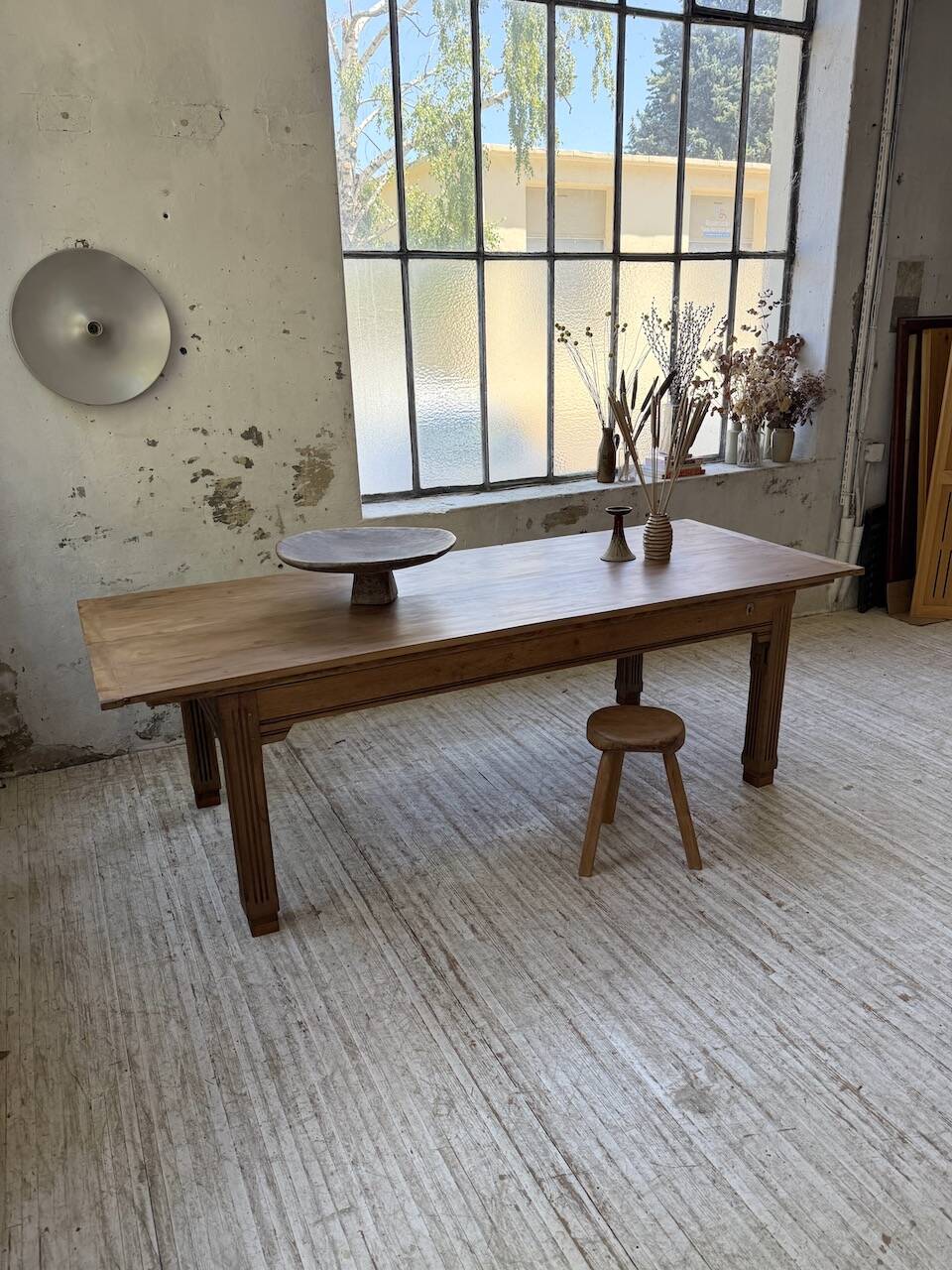 Country farmhouse table in solid beech and oak 2.5m XL