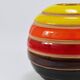 Vase boule en céramique rayé Aldo Londi Bitossi, Italie, 1960s