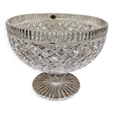 Large cut crystal bowl signed Tyrone – Irish Crystal with label