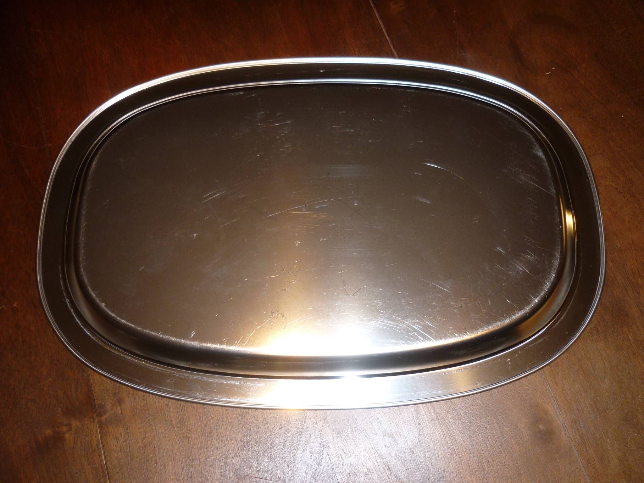 Plateau de service en acier inox WMF Cromargan 49X33