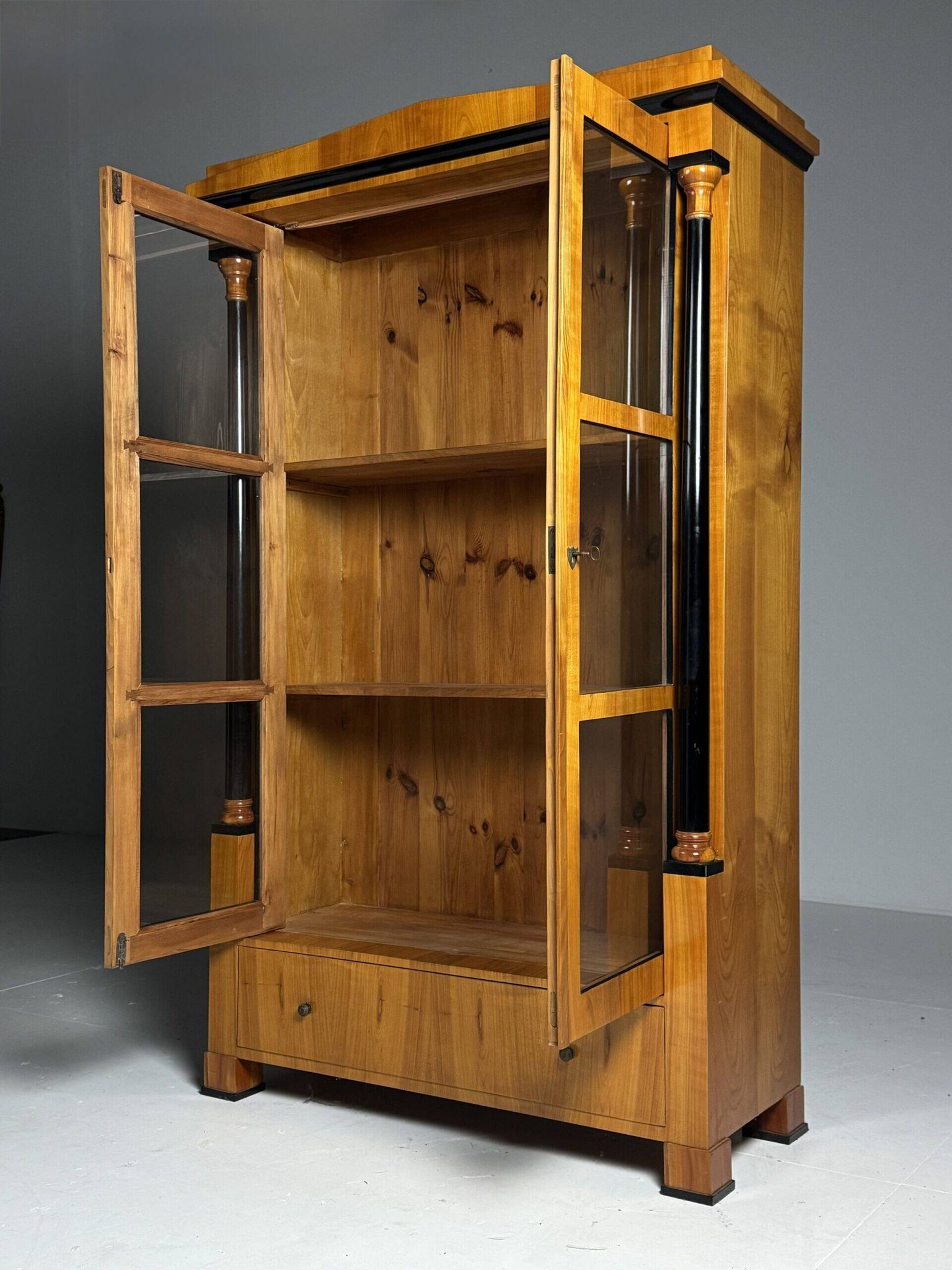 German Biedermeier display cabinet 19th century