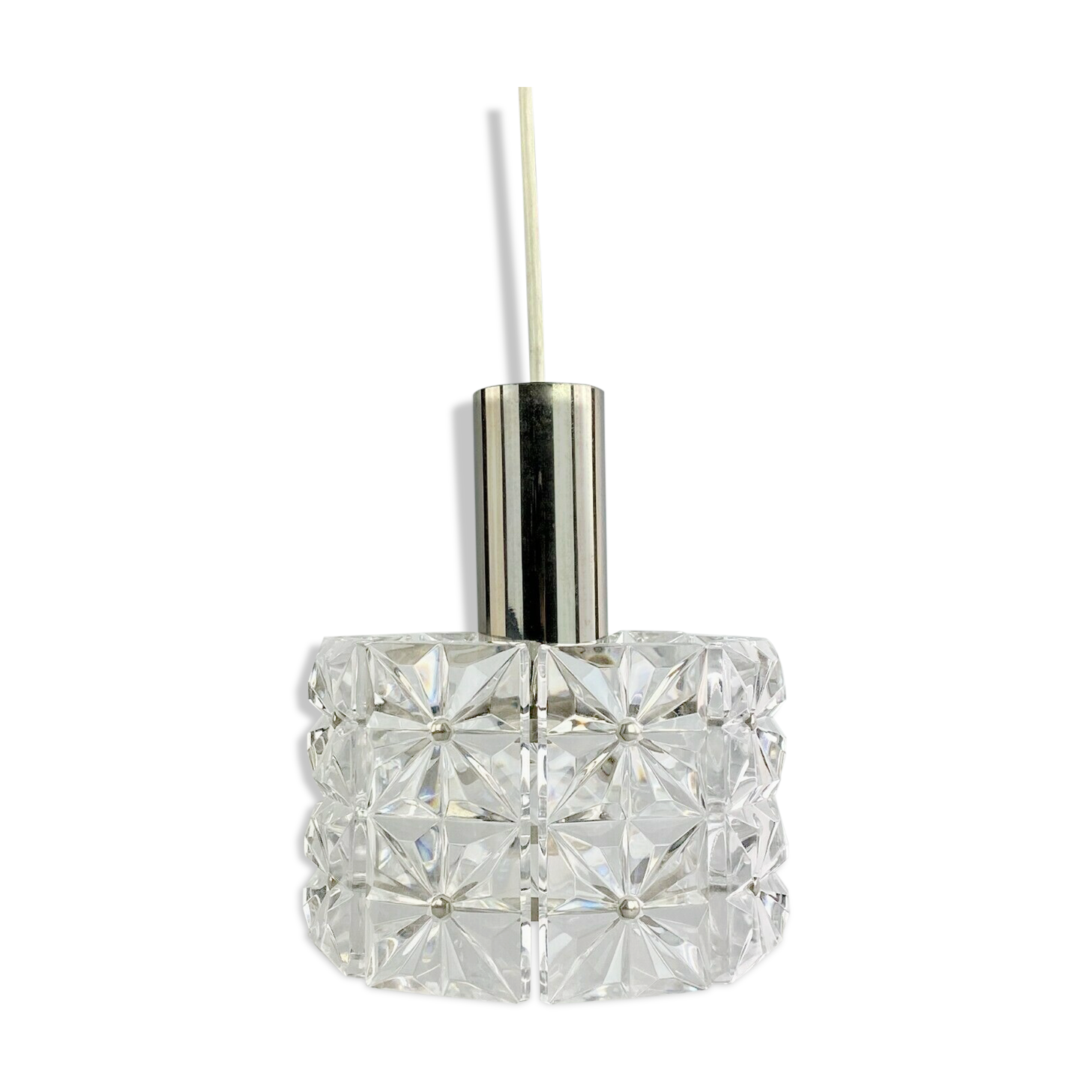 60s 70s ceiling lamp glass lamp light Kinkeldey Space Age 60s 70s