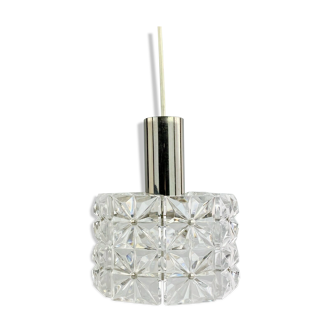 Suspension en verre lampe lampe kinkeldey space age 60s 70s