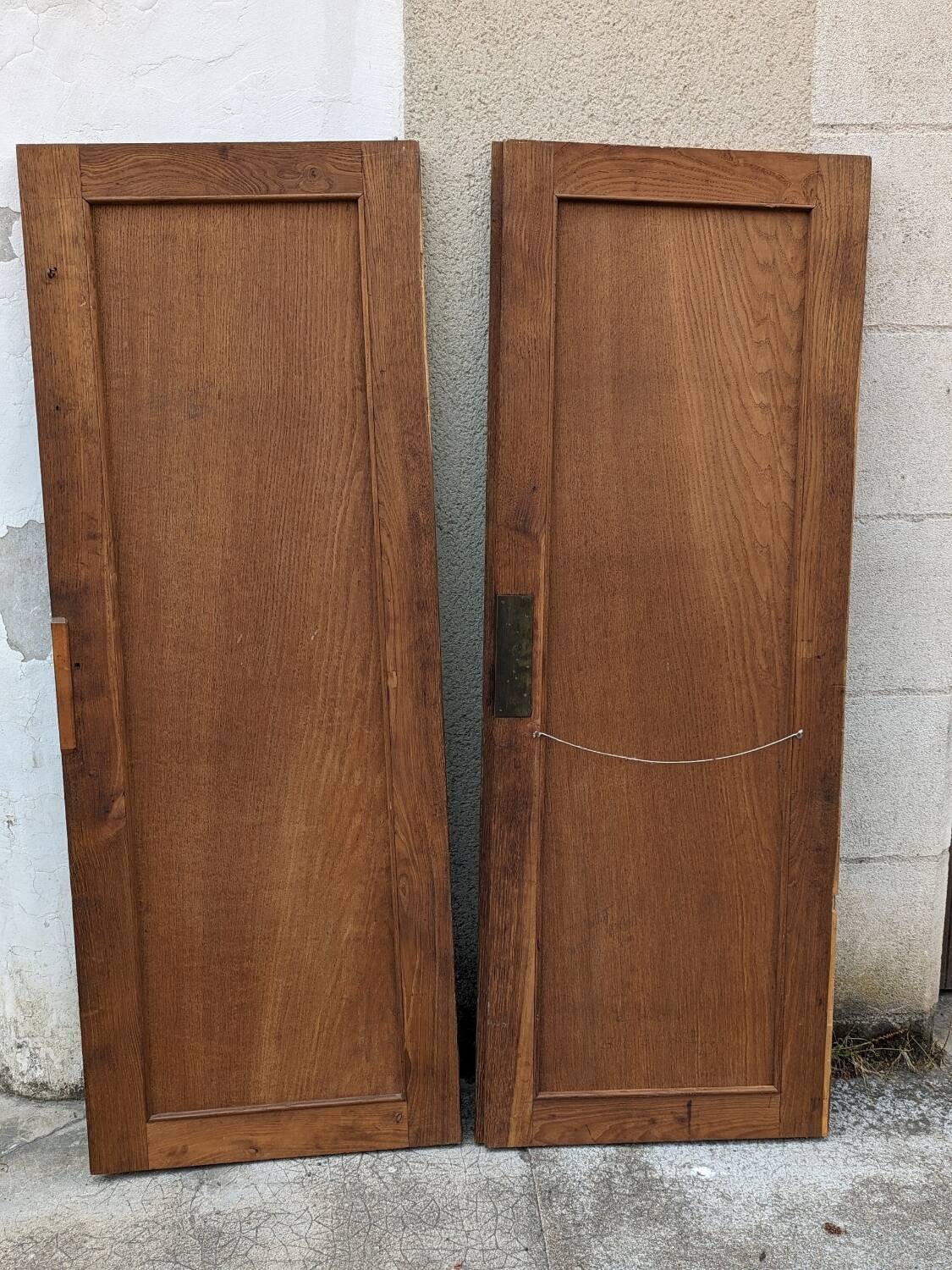 Pair of old cabinet doors