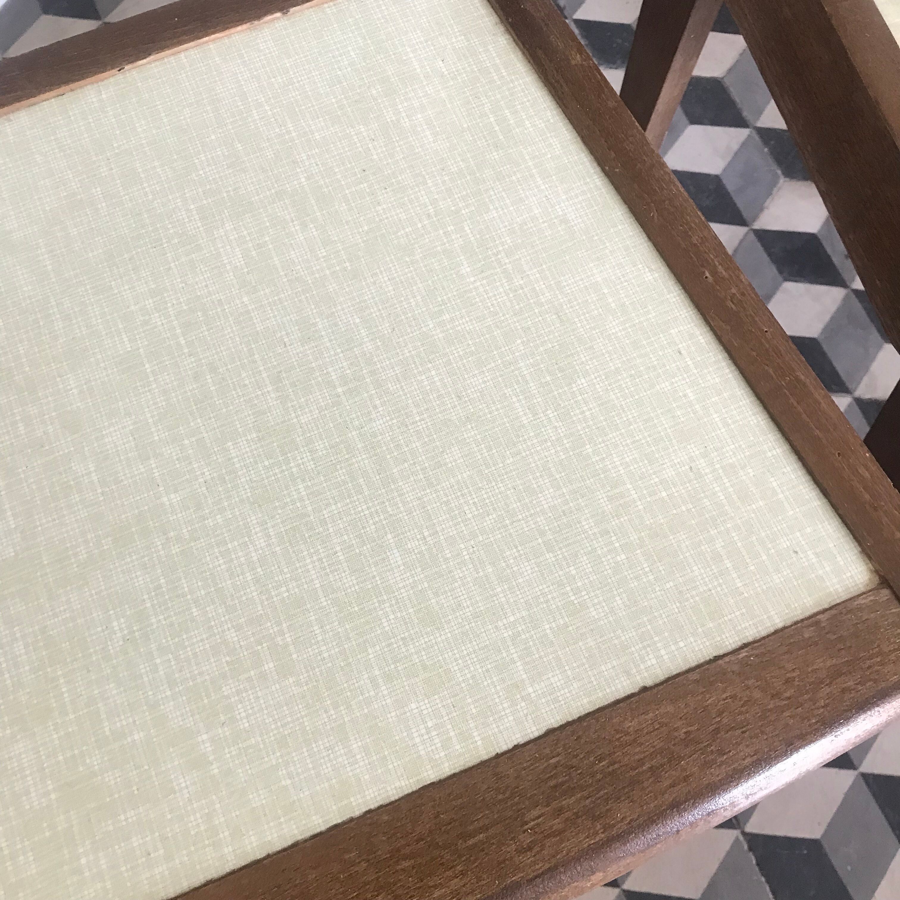 Formica chairs and wood